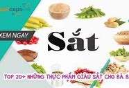 Các Thực Phẩm Giàu Sắt Cho Bà Bầu